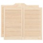 Puertas batientes diseño de lamas 2 par 90x100cm madera pino de , Puertas para el hogar - Ref: Foro24-4107133, Precio: 102,74...