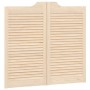 Puertas batientes diseño de lamas 2 par 90x100cm madera pino de , Puertas para el hogar - Ref: Foro24-4107133, Precio: 102,74...