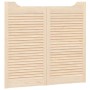 Puertas batientes diseño de lamas 2 par 90x100cm madera pino de , Puertas para el hogar - Ref: Foro24-4107133, Precio: 102,74...