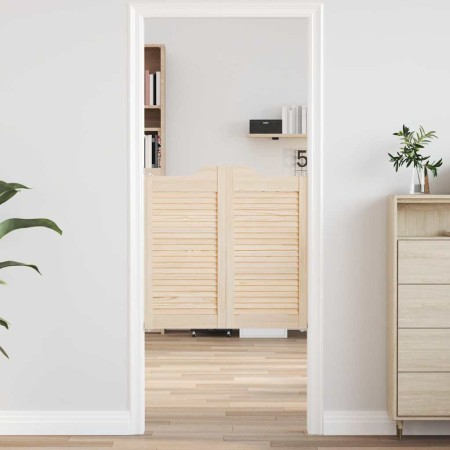 Puertas batientes diseño de lamas 2 par 80x80cm madera pino de , Puertas para el hogar - Ref: Foro24-4107125, Precio: 82,10 €...