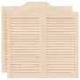 Puertas batientes diseño de lamas 2 par 80x80cm madera pino de , Puertas para el hogar - Ref: Foro24-4107125, Precio: 82,10 €...