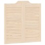 Puertas batientes diseño de lamas 2 par 80x80cm madera pino de , Puertas para el hogar - Ref: Foro24-4107125, Precio: 82,10 €...