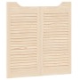 Puertas batientes diseño de lamas 2 par 80x80cm madera pino de , Puertas para el hogar - Ref: Foro24-4107125, Precio: 82,10 €...