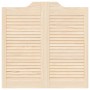 Puertas batientes diseño de lamas 2 par 80x80cm madera pino de , Puertas para el hogar - Ref: Foro24-4107125, Precio: 82,10 €...