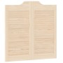 Puertas batientes diseño de lamas 2 par 80x80cm madera pino de , Puertas para el hogar - Ref: Foro24-4107125, Precio: 82,10 €...