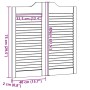 Puertas batientes diseño de lamas 2 par 80x80cm madera pino de , Puertas para el hogar - Ref: Foro24-4107125, Precio: 82,10 €...