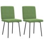 Sillas de comedor 2 unidades terciopelo verde claro de , Sillas de comedor - Ref: Foro24-4101159, Precio: 86,22 €, Descuento: %