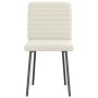 Sillas de comedor 2 unidades terciopelo crema de , Sillas de comedor - Ref: Foro24-4101165, Precio: 87,52 €, Descuento: %