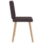 Sillas de comedor 2 unidades tela marrón oscuro de , Sillas de comedor - Ref: Foro24-4101178, Precio: 104,47 €, Descuento: %