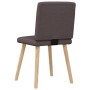 Sillas de comedor 2 unidades tela marrón oscuro de , Sillas de comedor - Ref: Foro24-4101178, Precio: 104,47 €, Descuento: %