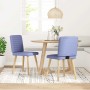 Sillas de comedor 2 uds tela azul jeans de , Sillas de comedor - Ref: Foro24-4101184, Precio: 104,47 €, Descuento: %
