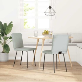 Sillas de comedor 2 unidades terciopelo gris claro de , Sillas de comedor - Ref: Foro24-4101186, Precio: 88,32 €, Descuento: %