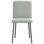 Sillas de comedor 2 unidades terciopelo gris claro de , Sillas de comedor - Ref: Foro24-4101186, Precio: 88,32 €, Descuento: %