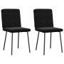 Sillas de comedor 2 unidades terciopelo negro de , Sillas de comedor - Ref: Foro24-4101192, Precio: 87,20 €, Descuento: %