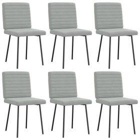 Sillas de comedor giratorias 6 uds terciopelo gris claro de , Sillas de comedor - Ref: Foro24-3315526, Precio: 250,81 €, Desc...