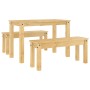 Juego de comedor Panama 3 pzas madera maciza de pino de , muebles para cocinas y comedores - Ref: Foro24-3345164, Precio: 308...