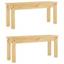 Juego de comedor Panama 3 pzas madera maciza de pino de , muebles para cocinas y comedores - Ref: Foro24-3345164, Precio: 308...