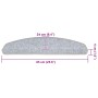 Alfombrilla escalera 30 uds gris claro 65x24x4 cm de , Alfombrillas para escalones - Ref: Foro24-3365752, Precio: 150,37 €, D...