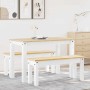 Juego de comedor Panama 3 pzas madera maciza de pino blanco de , muebles para cocinas y comedores - Ref: Foro24-3345166, Prec...
