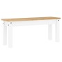 Juego de comedor Panama 3 pzas madera maciza de pino blanco de , muebles para cocinas y comedores - Ref: Foro24-3345166, Prec...