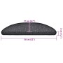 Alfombrilla escalera 30 uds antracita 56x17x3 cm de , Alfombrillas para escalones - Ref: Foro24-3365733, Precio: 115,47 €, De...