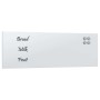Pizarra magnética de pared vidrio templado blanco 80x30 cm de , Pizarras blancas - Ref: Foro24-4008624, Precio: 33,69 €, Desc...