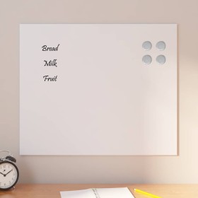 Pizarra magnética de pared vidrio templado blanco 60x50 cm de , Pizarras blancas - Ref: Foro24-4008632, Precio: 30,72 €, Desc...