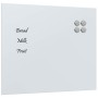 Pizarra magnética de pared vidrio templado blanco 60x50 cm de , Pizarras blancas - Ref: Foro24-4008632, Precio: 30,72 €, Desc...