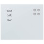 Pizarra magnética de pared vidrio templado blanco 60x50 cm de , Pizarras blancas - Ref: Foro24-4008632, Precio: 30,72 €, Desc...