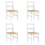 Juego de comedor Panama 5 pzas madera maciza de pino blanco de , muebles para cocinas y comedores - Ref: Foro24-3345172, Prec...