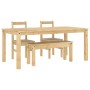 Juego de comedor Panama 4 pzas madera maciza de pino de , muebles para cocinas y comedores - Ref: Foro24-3345185, Precio: 417...