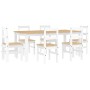 Juego de comedor Panama 7 pzas madera maciza de pino blanco de , muebles para cocinas y comedores - Ref: Foro24-3345193, Prec...