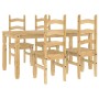Juego de comedor Panama 5 pzas madera maciza de pino de , muebles para cocinas y comedores - Ref: Foro24-3345203, Precio: 451...