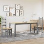 Juego de comedor Panama 3 pzas madera maciza de pino gris de , muebles para cocinas y comedores - Ref: Foro24-3345201, Precio...