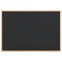 Pizarra con marco de madera maciza de pino negra 80x55 cm de , Tablones de anuncios - Ref: Foro24-4017413, Precio: 29,52 €, D...