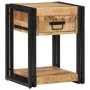 Mesitas de noche 2 piezas 40x35x50cm madera maciza rugosa mango de , Mesitas de noche - Ref: Foro24-4016689, Precio: 168,98 €...
