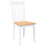 Sillas de comedor 2 unidades madera maciza de caucho blanco de , Sillas de comedor - Ref: Foro24-4102392, Precio: 102,56 €, D...