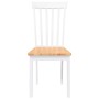Sillas de comedor 2 unidades madera maciza de caucho blanco de , Sillas de comedor - Ref: Foro24-4102392, Precio: 102,56 €, D...