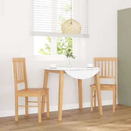 Sillas de comedor 2 unidades madera maciza de caucho de , Sillas de comedor - Ref: Foro24-4102428, Precio: 109,00 €, Descuent...