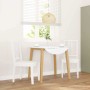 Sillas de comedor 2 unidades madera maciza de caucho blanco de , Sillas de comedor - Ref: Foro24-4102400, Precio: 104,86 €, D...