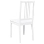 Sillas de comedor 2 unidades madera maciza de caucho blanco de , Sillas de comedor - Ref: Foro24-4102400, Precio: 104,86 €, D...