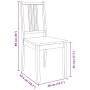 Sillas de comedor 2 unidades madera maciza de caucho blanco de , Sillas de comedor - Ref: Foro24-4102400, Precio: 104,86 €, D...