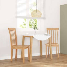 Sillas de comedor 2 uds madera maciza natural caucho de , Sillas de comedor - Ref: Foro24-4102390, Precio: 126,36 €, Descuent...