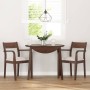 Sillas de comedor con cojines 2 uds madera maciza marrón caucho de , Sillas de comedor - Ref: Foro24-4102507, Precio: 204,74 ...