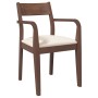 Sillas de comedor con cojines 2 uds madera maciza marrón caucho de , Sillas de comedor - Ref: Foro24-4102507, Precio: 204,74 ...