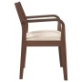 Sillas de comedor con cojines 2 uds madera maciza marrón caucho de , Sillas de comedor - Ref: Foro24-4102507, Precio: 204,74 ...