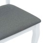 Sillas de comedor con cojines 2uds madera maciza blanco caucho de , Sillas de comedor - Ref: Foro24-4102489, Precio: 179,50 €...