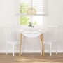 Sillas de comedor 2 unidades madera maciza de caucho blanco de , Sillas de comedor - Ref: Foro24-4102505, Precio: 123,46 €, D...