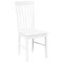 Sillas de comedor 2 unidades madera maciza de caucho blanco de , Sillas de comedor - Ref: Foro24-4102505, Precio: 123,46 €, D...