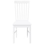 Sillas de comedor 2 unidades madera maciza de caucho blanco de , Sillas de comedor - Ref: Foro24-4102505, Precio: 123,46 €, D...